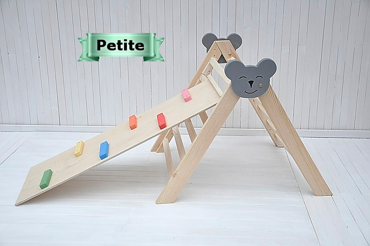 Triangle de motricité "Petit Koala BéBé" - pliable jouet éducatif pour enfants en bois pour le développement de la motricité et une activité physique en intérieur dans sécurisé